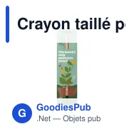 Crayon taillé personnalisable avec logo - Sproutworld Sharpened Pencil - Miniature 5