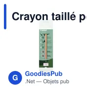 Crayon taillé personnalisable avec logo - Sproutworld Sharpened Pencil - Miniature 6