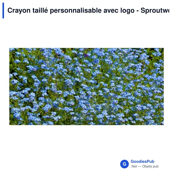 Crayon taillé personnalisable avec logo - Sproutworld Sharpened Pencil - Image 7