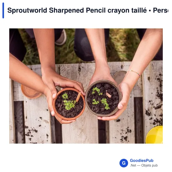 Crayon taillé personnalisable avec logo - Sproutworld Sharpened Pencil - Image 8