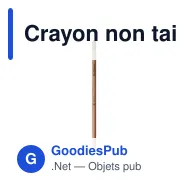 Crayon non taillé personnalisable avec logo - Sproutworld - Miniature 10