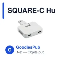 SQUARE-C Hub USB 4 ports - Miniature 1