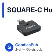 SQUARE-C Hub USB 4 ports - Miniature 11