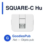 SQUARE-C Hub USB 4 ports - Miniature 3