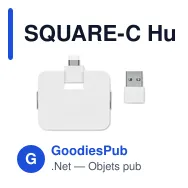 SQUARE-C Hub USB 4 ports - Miniature 4