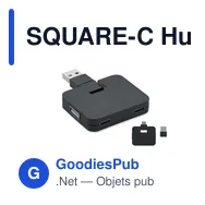 SQUARE-C Hub USB 4 ports - Miniature 7