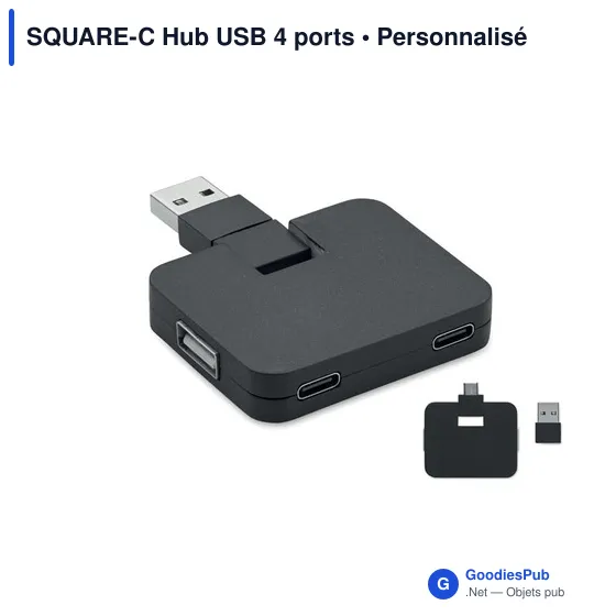 SQUARE-C Hub USB 4 ports - Image 7