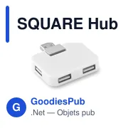 SQUARE Hub 4 ports USB - Miniature 1