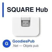 SQUARE Hub 4 ports USB - Miniature 3