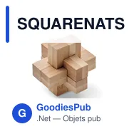 SQUARENATS Casse-tête en bambou - Miniature 1