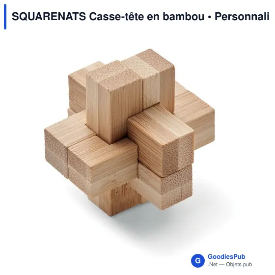 SQUARENATS Casse-tête en bambou - Image 1