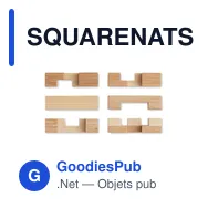 SQUARENATS Casse-tête en bambou - Miniature 2