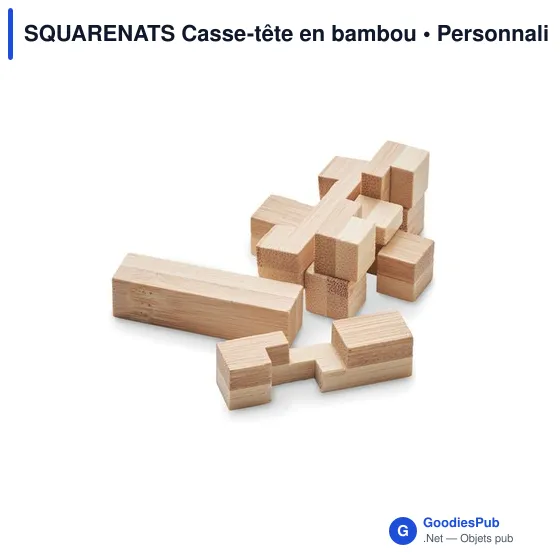 SQUARENATS Casse-tête en bambou - Image 3