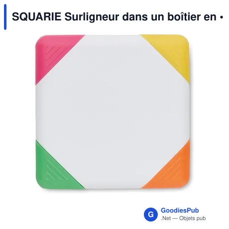 SQUARIE Surligneur dans un boîtier en