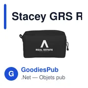 Trousse de toilette personnalisable Stacey GRS RPET avec logo - Miniature 1