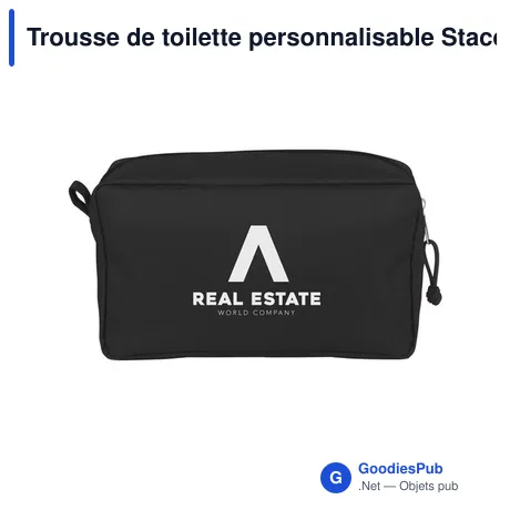 Trousse de toilette personnalisable Stacey GRS RPET avec logo