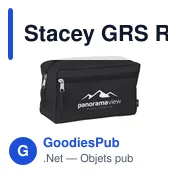Trousse de toilette personnalisable Stacey GRS RPET avec logo - Miniature 2