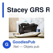 Trousse de toilette personnalisable Stacey GRS RPET avec logo - Miniature 3
