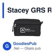 Trousse de toilette personnalisable Stacey GRS RPET avec logo - Miniature 4