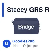 Trousse de toilette personnalisable Stacey GRS RPET avec logo - Miniature 5