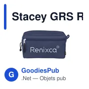 Trousse de toilette personnalisable Stacey GRS RPET avec logo - Miniature 7