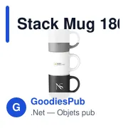 Mug empilable personnalisable en céramique avec logo - Stack Mug 180 ml - Miniature 6