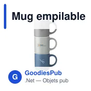 Mug empilable personnalisable en céramique avec logo - Stack Mug 180 ml - Miniature 10