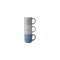 Variante vert - Mug empilable personnalisable en céramique avec logo - Stack Mug 180 ml