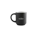 Variante noir - Mug empilable personnalisable en céramique avec logo - Stack Mug 180 ml