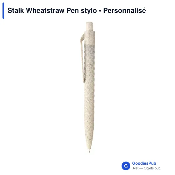 Stylo à bille personnalisable en paille de blé avec logo - Image 9