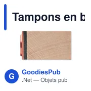 Tampons en bois personnalisables pour Noël - Set STAMPIEavec logo - Miniature 3