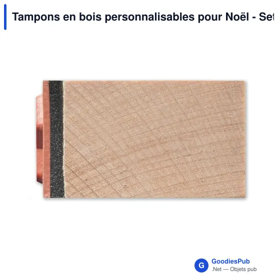 Tampons en bois personnalisables pour Noël - Set STAMPIEavec logo - Image 3