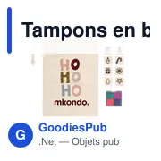 Tampons en bois personnalisables pour Noël - Set STAMPIEavec logo - Miniature 5