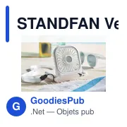 STANDFAN Ventilateur portable, pliable - Miniature 6