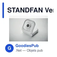 STANDFAN Ventilateur portable, pliable - Miniature 9