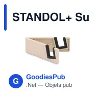 STANDOL+ Support téléphone bambou/ABS - Miniature 1