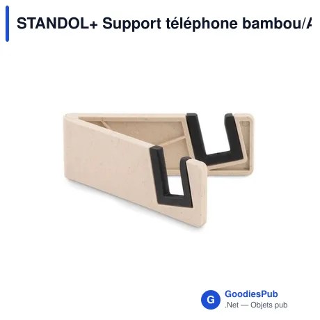 STANDOL+ Support téléphone bambou/ABS