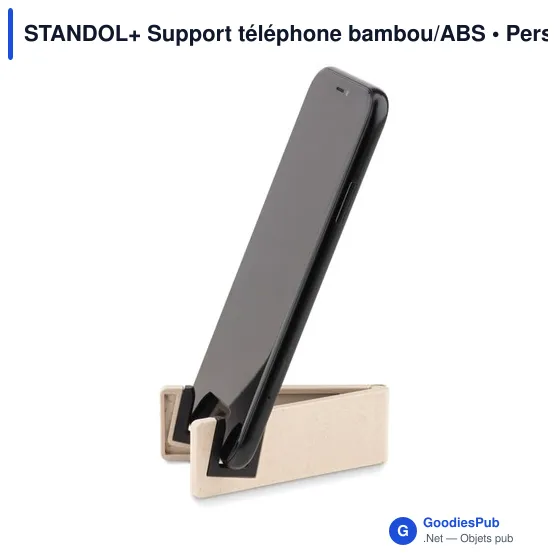 STANDOL+ Support téléphone bambou/ABS - Image 2