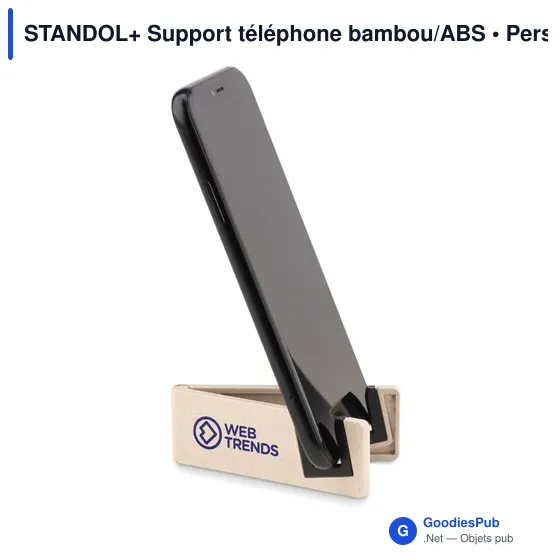 STANDOL+ Support téléphone bambou/ABS - Image 4