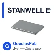STANWELL Etui cartes de visite en métal - Miniature 1