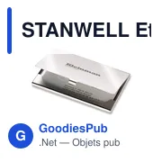 STANWELL Etui cartes de visite en métal - Miniature 5