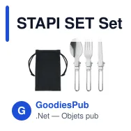 STAPI SET Set de 3 couverts camping - Miniature 1