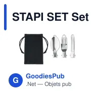 STAPI SET Set de 3 couverts camping - Miniature 2
