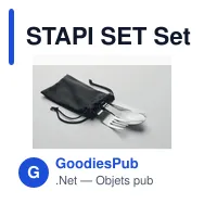 STAPI SET Set de 3 couverts camping - Miniature 3