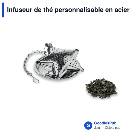 Infuseur de thé personnalisable en acier inoxydable - STARFILTERavec logo