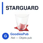 Sous-verres en feutre RPET personnalisables avec logo - STARGUARD - Miniature 2