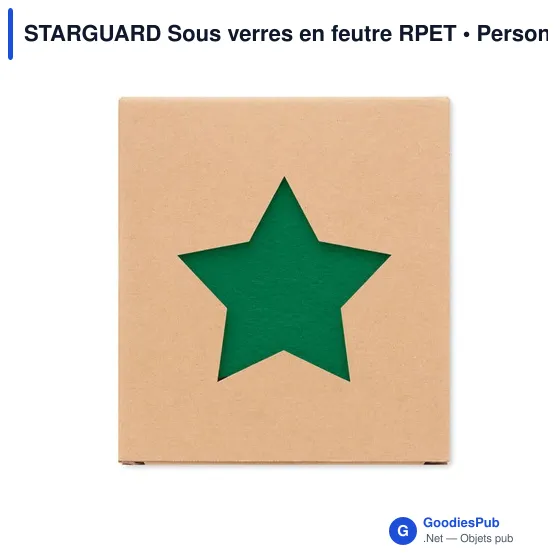 Sous-verres en feutre RPET personnalisables avec logo - STARGUARD - Image 11