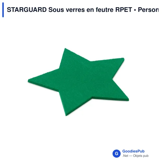 Sous-verres en feutre RPET personnalisables avec logo - STARGUARD - Image 8