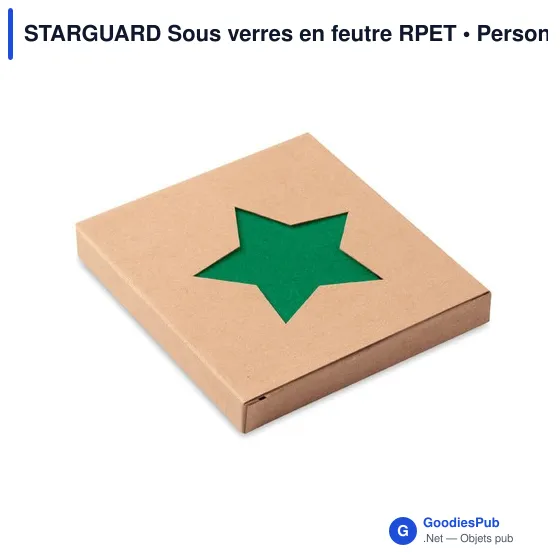 Sous-verres en feutre RPET personnalisables avec logo - STARGUARD - Image 9