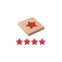 Variante rouge - Sous-verres en feutre RPET personnalisables avec logo - STARGUARD